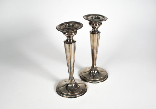 Sterling 440 Silver Candle Holders