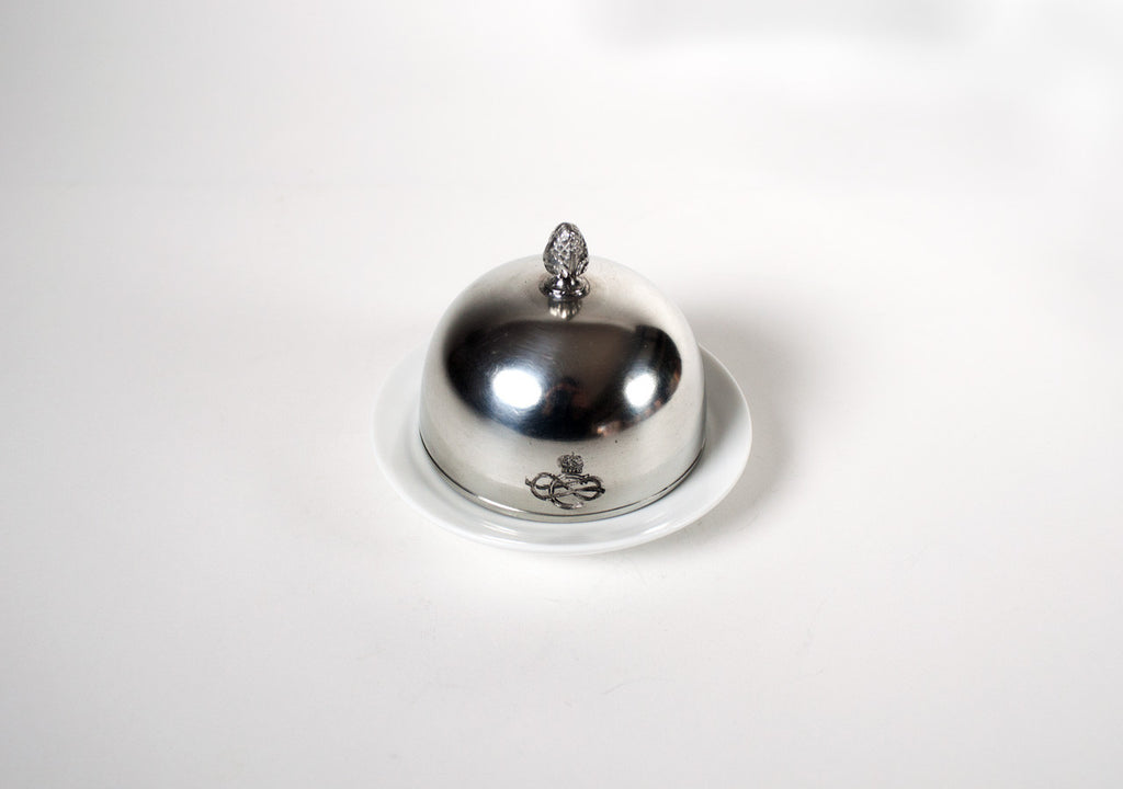 Silver Plated Butter Dish, Italia Navigazione